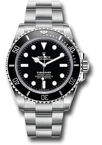 Rolex Steel Submariner 41 Watch 124060