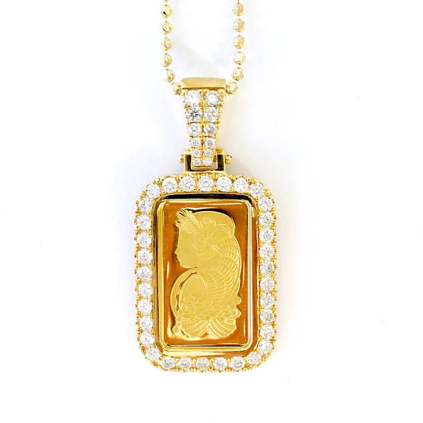 1 oz deals pamp suisse pendant