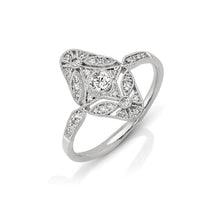 Load image into Gallery viewer, 14kt Gold 1/4 ct tw Vintage Ring F VS Diamonds