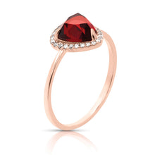 Load image into Gallery viewer, 14kt Gold 1/10 ct tw Ring F VS Diamonds