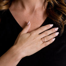 Load image into Gallery viewer, 14kt Gold 1/8 ct tw Ring F VS Diamonds