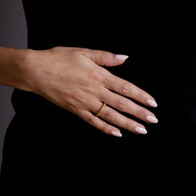 Load image into Gallery viewer, 14kt Gold 18kt gold 1/20 ct tw Italian Style Ring F VS Diamonds