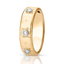 Load image into Gallery viewer, 14kt Gold 18kt gold 1/10 ct tw Italian Style Ring F VS Diamonds