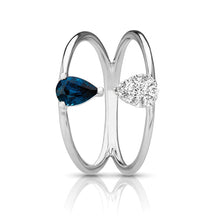 Load image into Gallery viewer, 14kt Gold 1/8 ct tw Ring F VS Diamonds