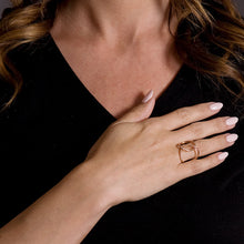 Load image into Gallery viewer, 14kt Gold 1/8 ct tw Ring F VS Diamonds