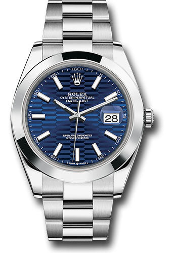 Rolex Oyster Steel Datejust 41 Watch 126300 blflmio