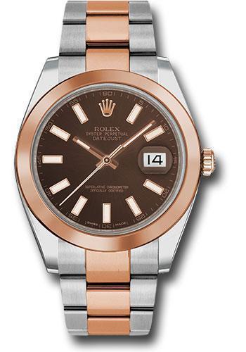 Rolex Steel and Everose Rolesor Datejust 41 Watch 126301 choio