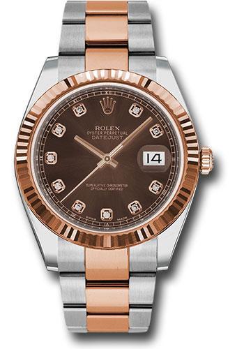 Rolex Steel and Everose Rolesor Datejust 41 Watch 126331 chodo