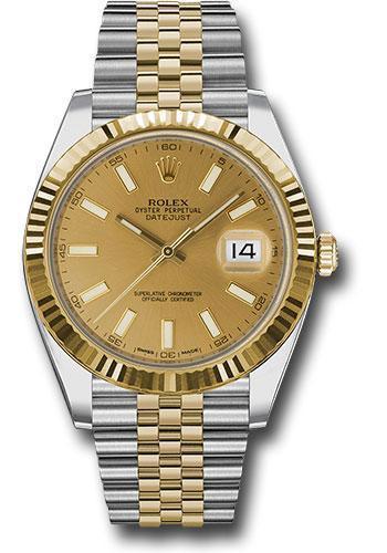 Rolex Steel and Yellow Gold Rolesor Datejust 41 Watch 126333 chij