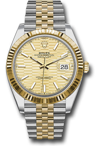 Rolex Steel and Yellow Gold Rolesor Datejust 41 Watch 126333 gflmij