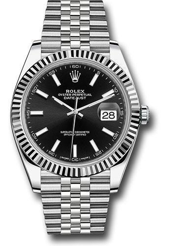 Rolex Steel and White Gold Rolesor Datejust 41 Watch 126334 bkij