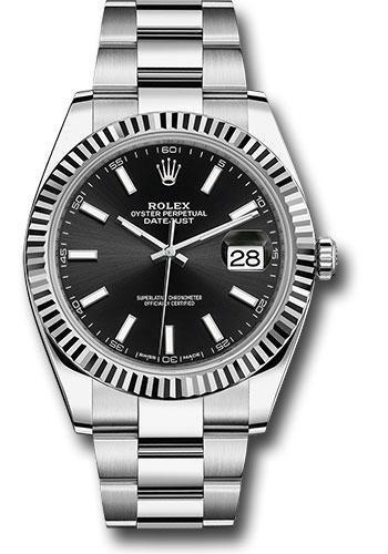 Rolex Steel and White Gold Rolesor Datejust 41 Watch 126334 bkio