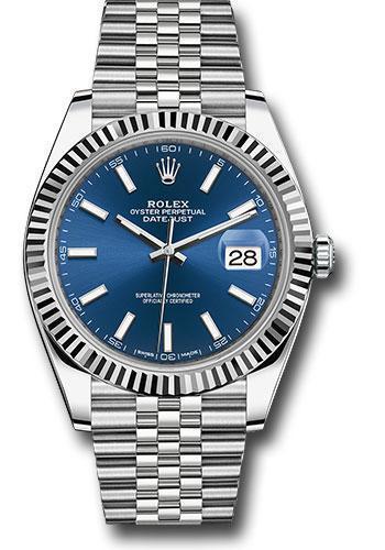 Rolex Steel and White Gold Rolesor Datejust 41 Watch 126334 blij