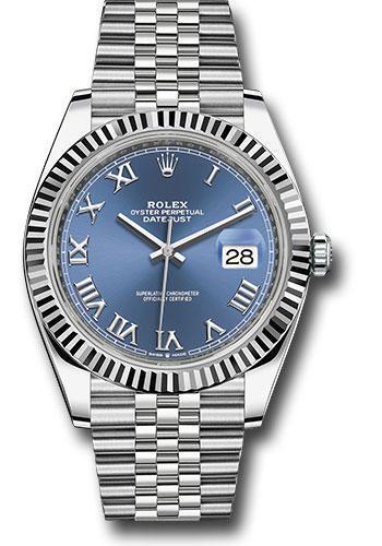 Rolex Steel and White Gold Rolesor Datejust 41 Watch 126334 blrj