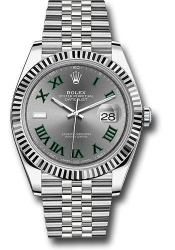 Rolex Steel and White Gold Rolesor Datejust 41 Watch 126334 slgrj