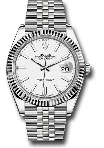 Rolex Steel and White Gold Rolesor Datejust 41 Watch 126334 wij