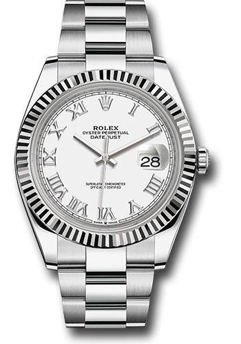 Rolex Steel and White Gold Rolesor Datejust 41 Watch 126334 wro