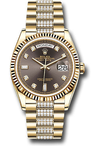 Rolex Day-Date 36mm Watch 128238 dkgrddp