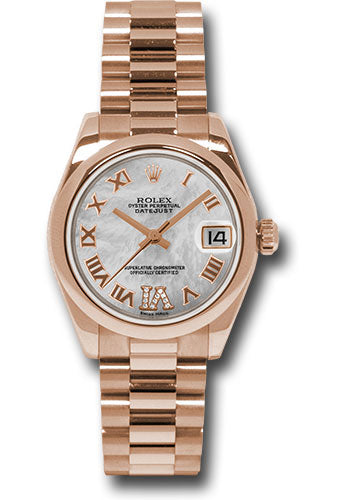 Rolex Pink Gold Datejust 31 Watch 178245 mdrp