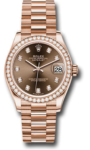 Rolex Everose Gold Datejust 31 Watch 278285RBR chodp