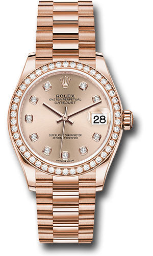 Rolex Everose Gold Datejust 31 Watch 278285RBR rsdp
