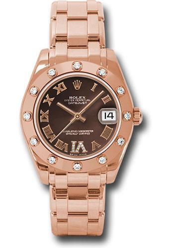 Rolex Datejust Pearlmaster 34mm Watch: 81315 chodr